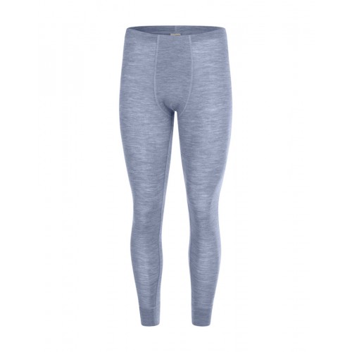 Longjohns Til Herre 100 Merino Uld Light Blue Melange