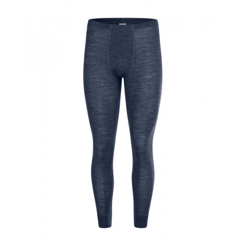 Longjohns Til Herre 100 Merino Uld Navy Melange