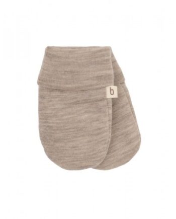 Luffer   100  økologisk Merino Uld Til Baby Og Børn 50 56 Beige Melange