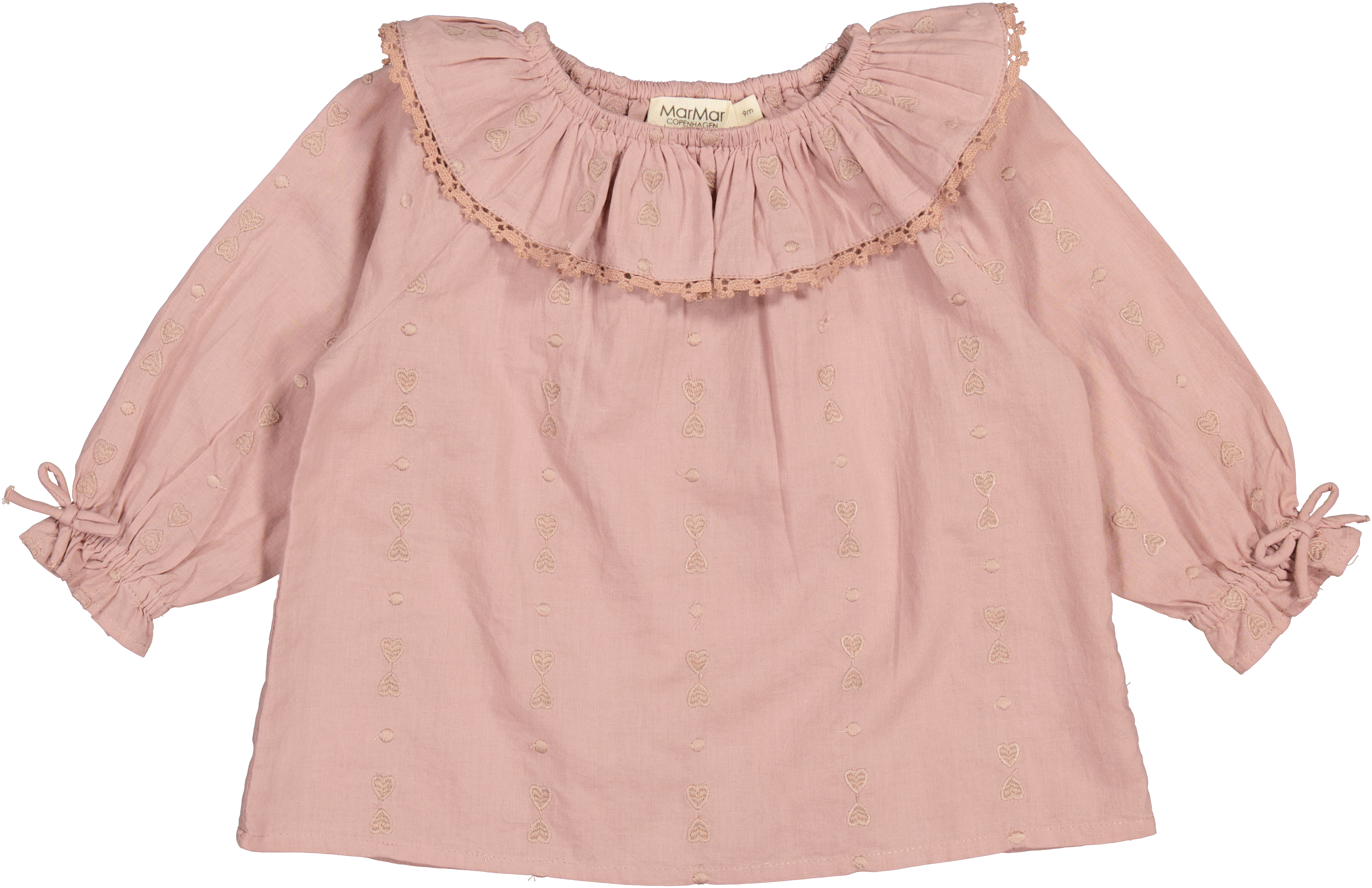 Marmar Tia Light Embroidery Cream Taupe Heart 74 Cm