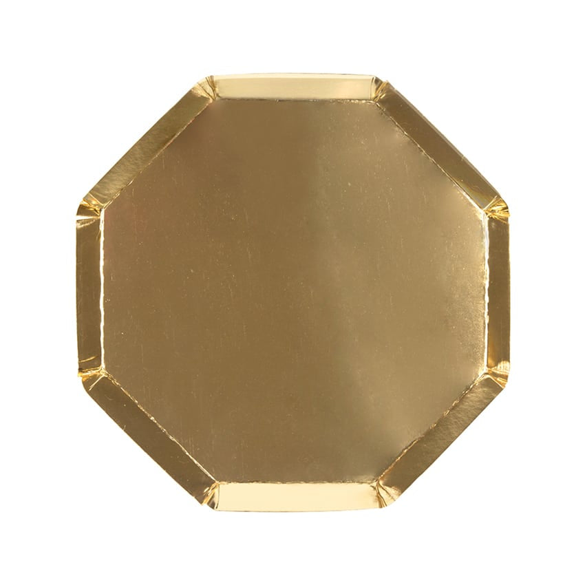 Meri Meri Tallerkener Guld Lille Pak