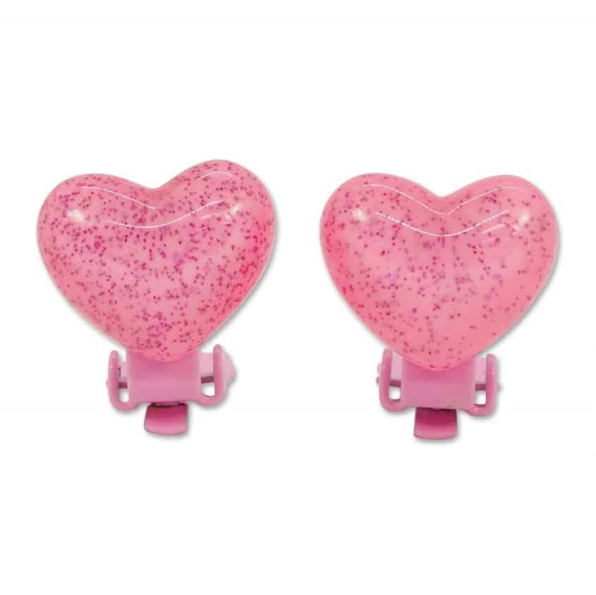 Milk Soda Clips øreringe Candy Hjerte Pink