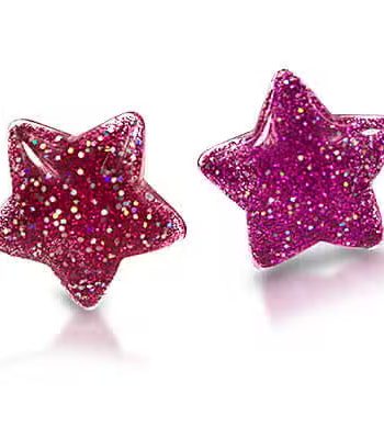 Milk   Soda Clips øreringe Stjerner Pink