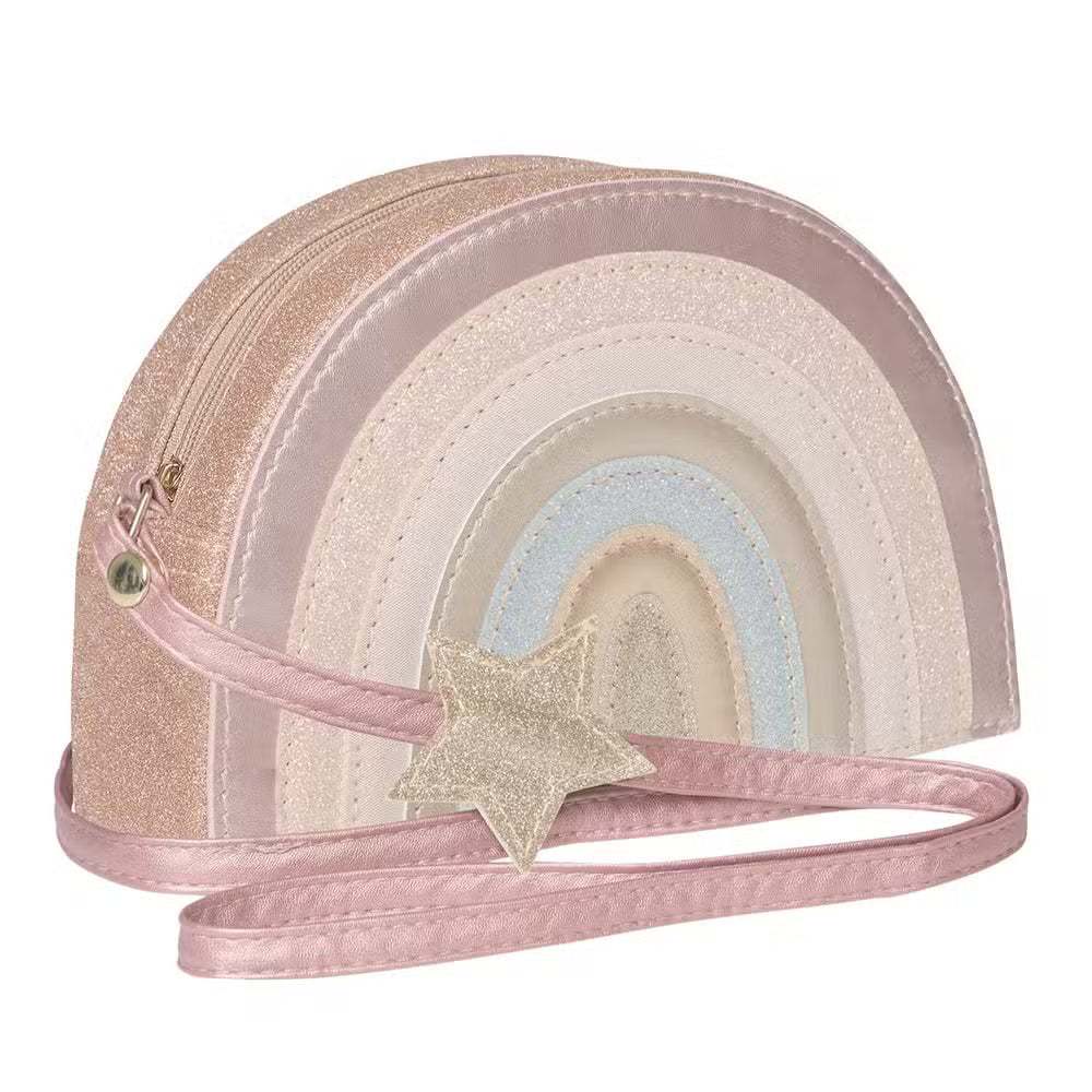 Mimi Lula Skuldertaske Regnbue Pink