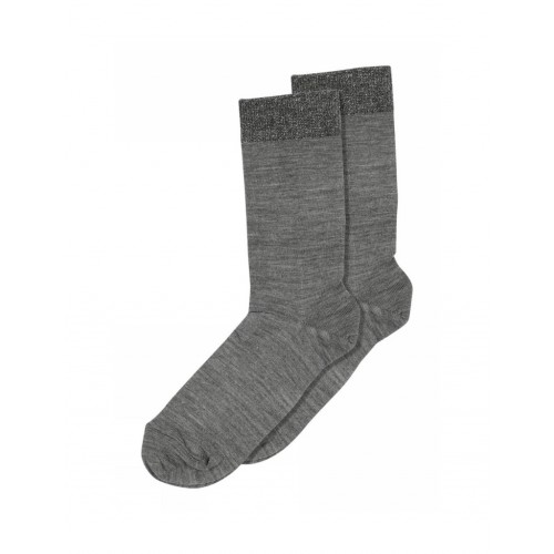 Mp Strømper  Glimmer Strømper Til Dame   Uld Silke 37 39 Medium Grey