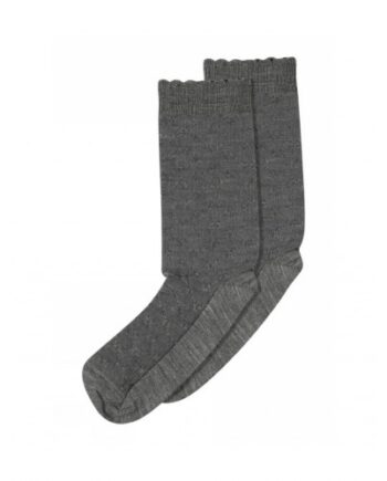 Mp Strømper  Mønstrede Damestrømper   Uld Silke Mix 37 39 Medium Grey