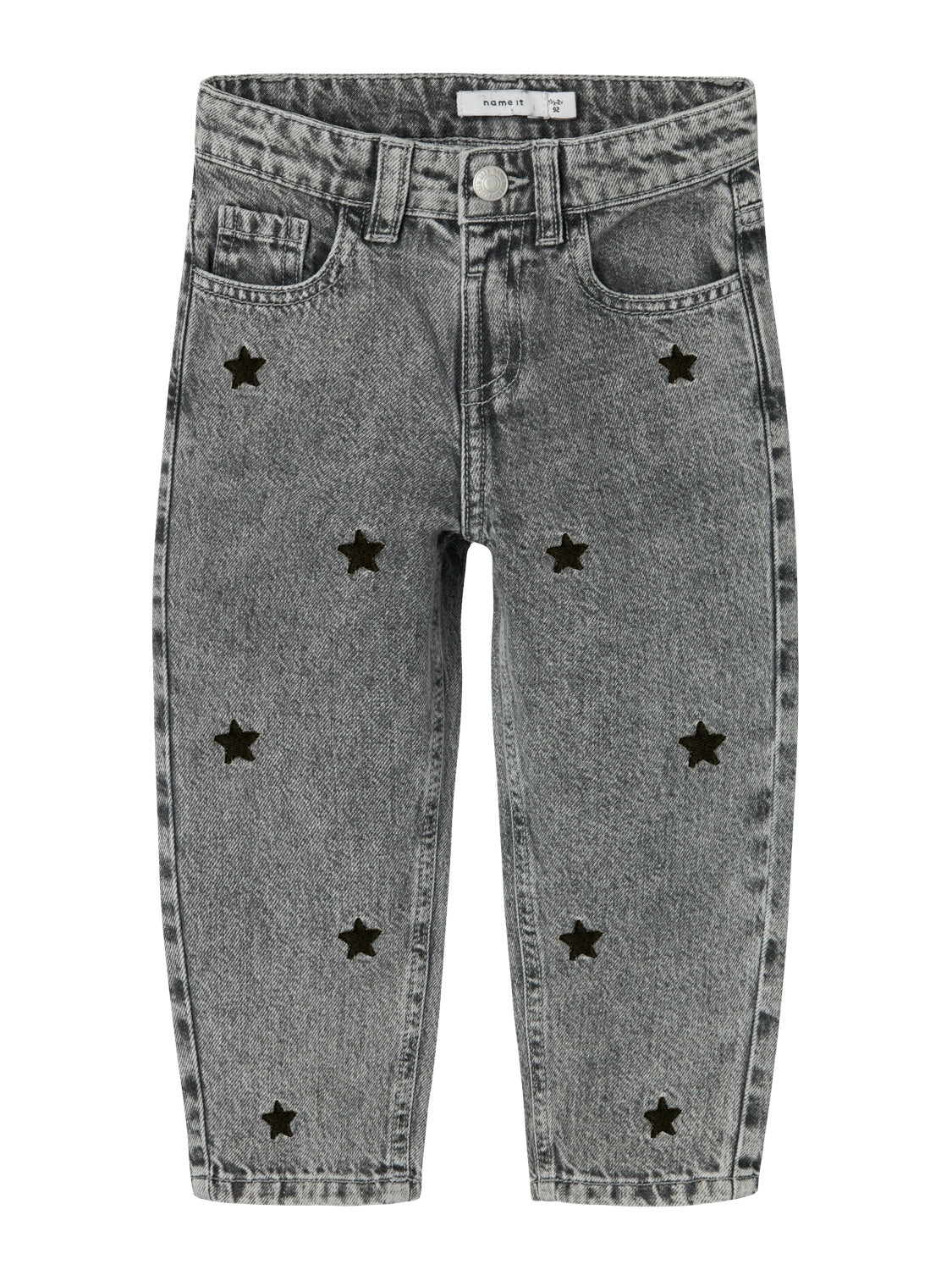 Name It Bella Mom Jeans Medium Grey Denim 80 Cm