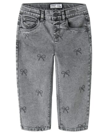 Name It Bella Mom Shaped Jeans Noos Light Grey Denim Bow 80 Cm