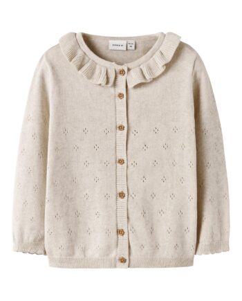 Name It Diame Ls Knit Cardigan Peyote Melange 92 Cm