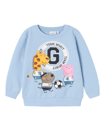 Name It Murphy Gurli Gris Sweat Shirt Chambray Blue 86 Cm