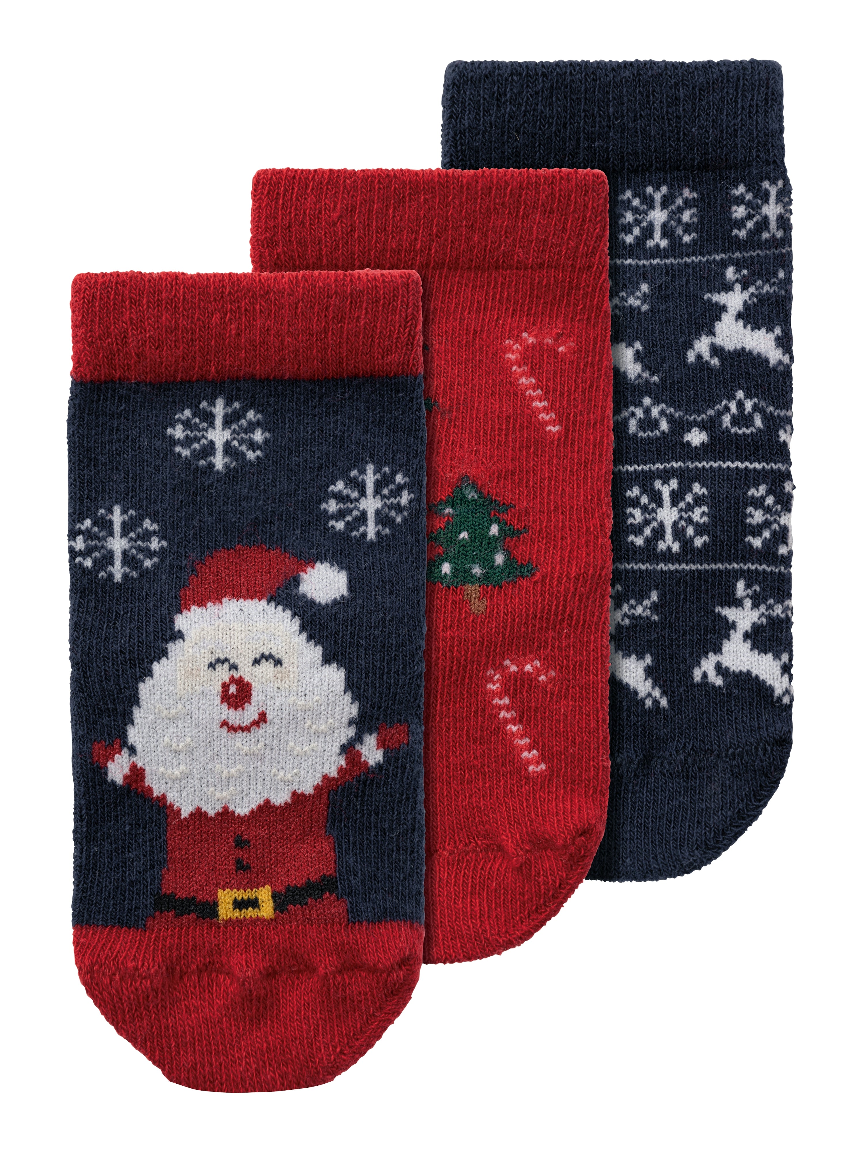 Name It Richristmas   Pack Strømper Dark Sapphire 50 56 Cm