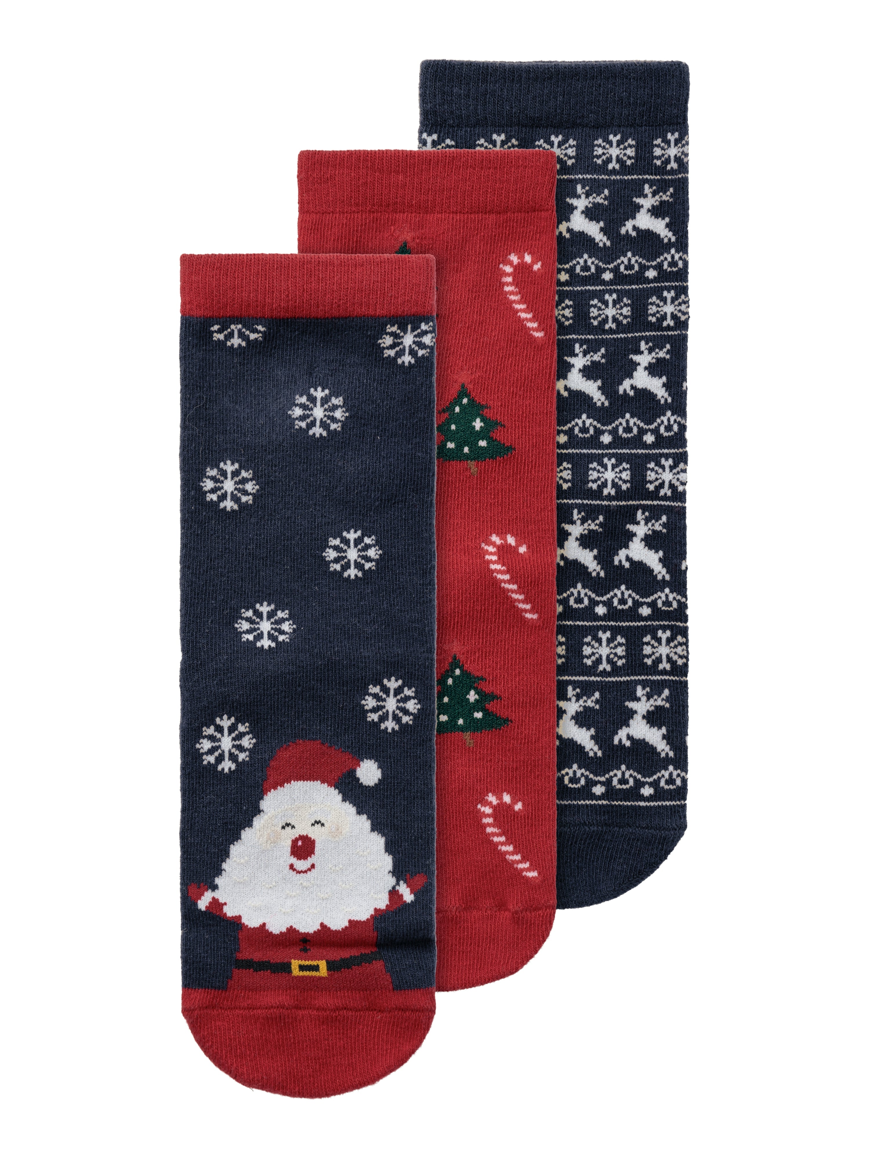 Name It Richristmas   Pack Strømper Dark Sapphire 19 21 Cm