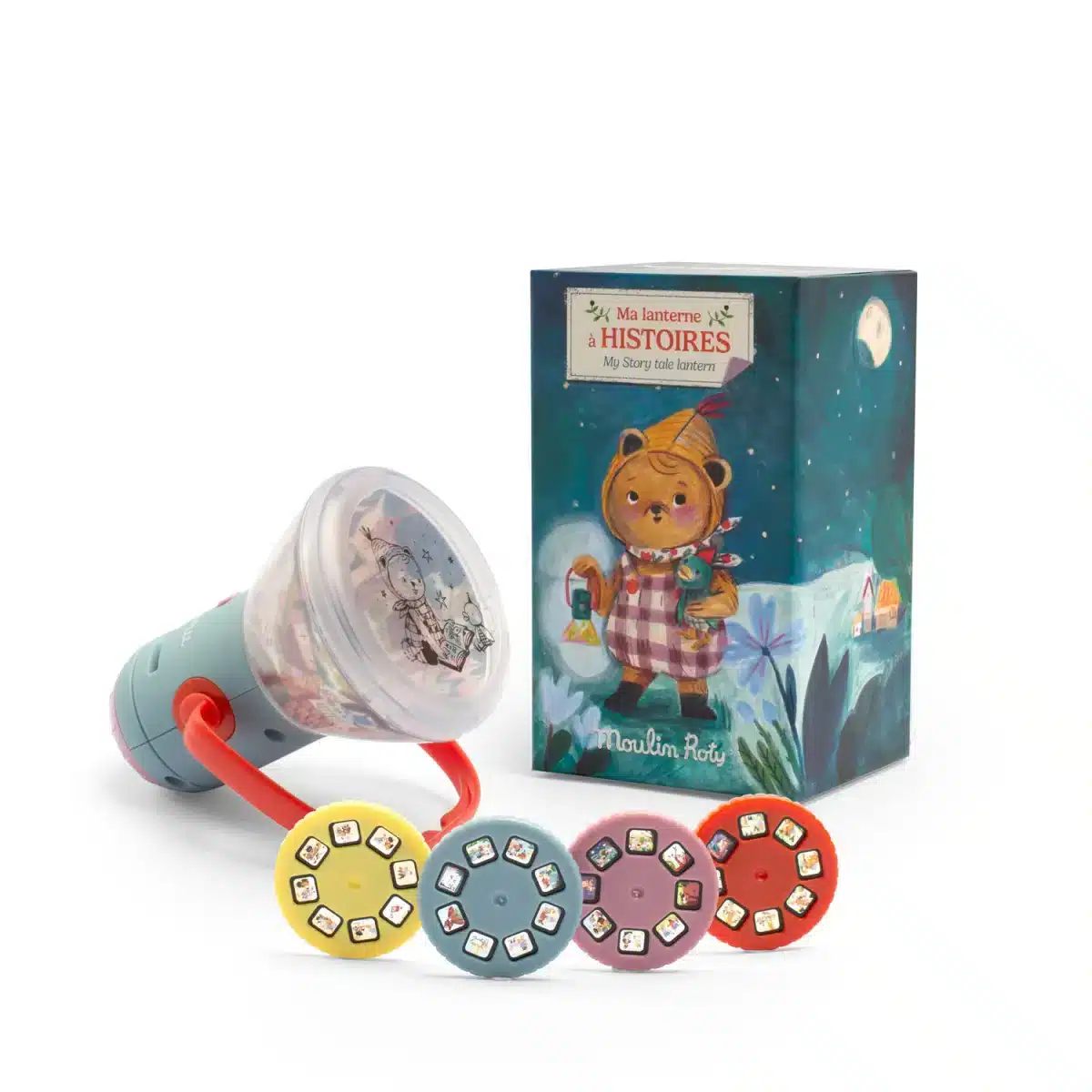 Natlampe Fortæl En Historie Projektor Moulin Roty