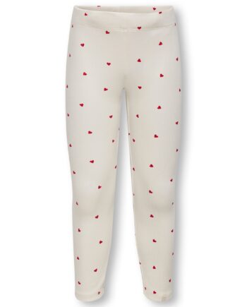 Only Mini Trinny Life Leggings Tofu Heart 92 Cm