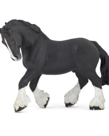 Papo Hest Sort Shire Hingst