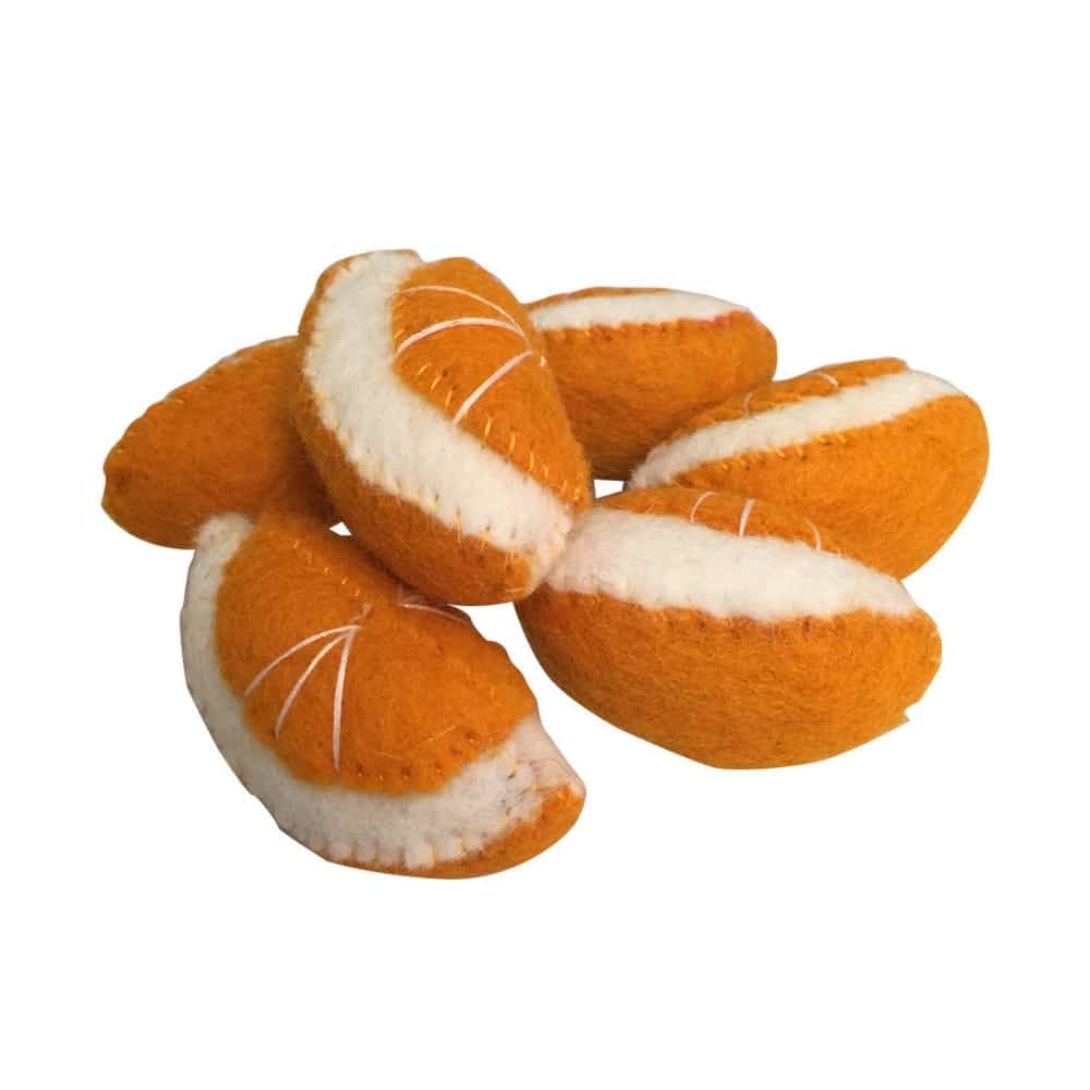 Papoose Toys Legemad Appelsin Filt