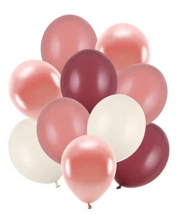 Partydeco Balloner Pink Mix 10 Pak
