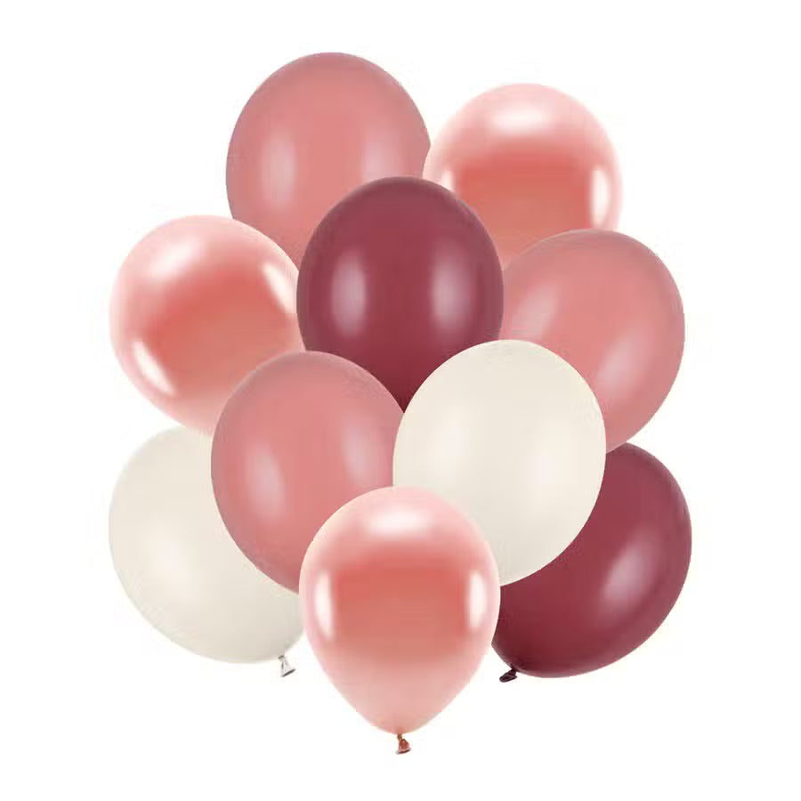 Partydeco Balloner Pink Mix 10 Pak