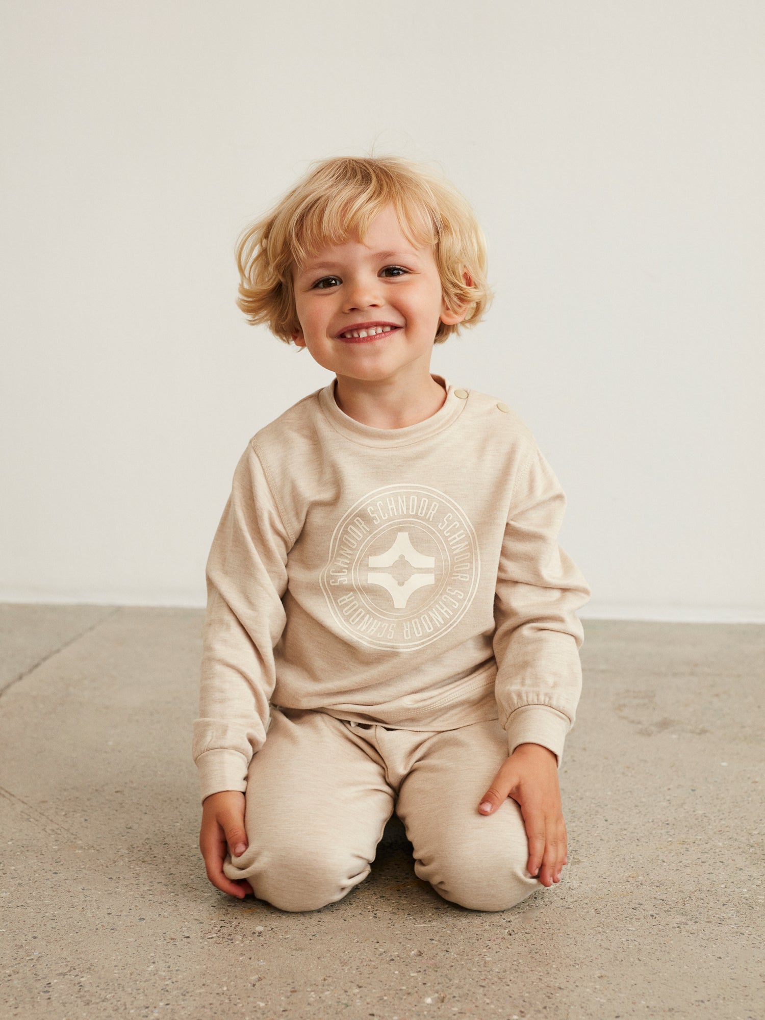 Petit By Sofie Schnoor Sweat Shirt Light Beige 74 Cm
