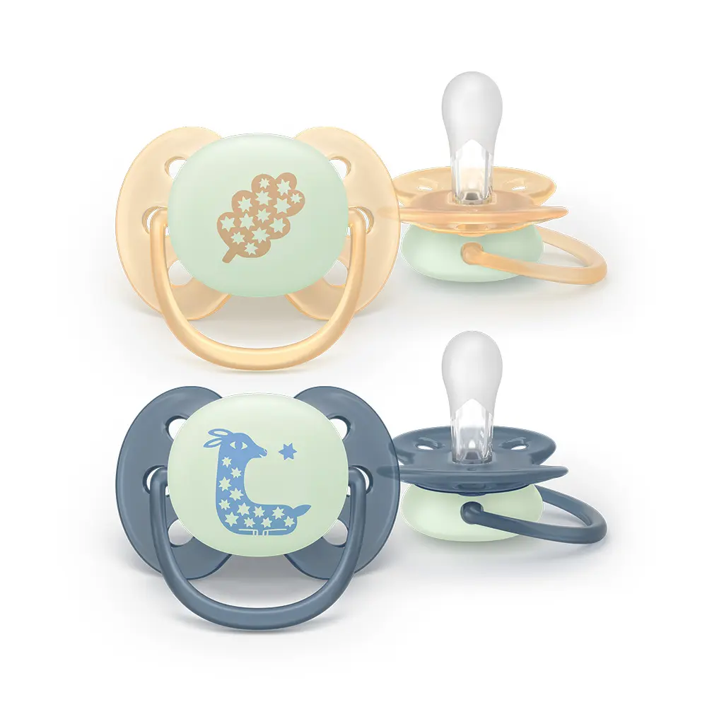 Philips Avent Ultra Soft Nat Sut  -18m Gul Grå