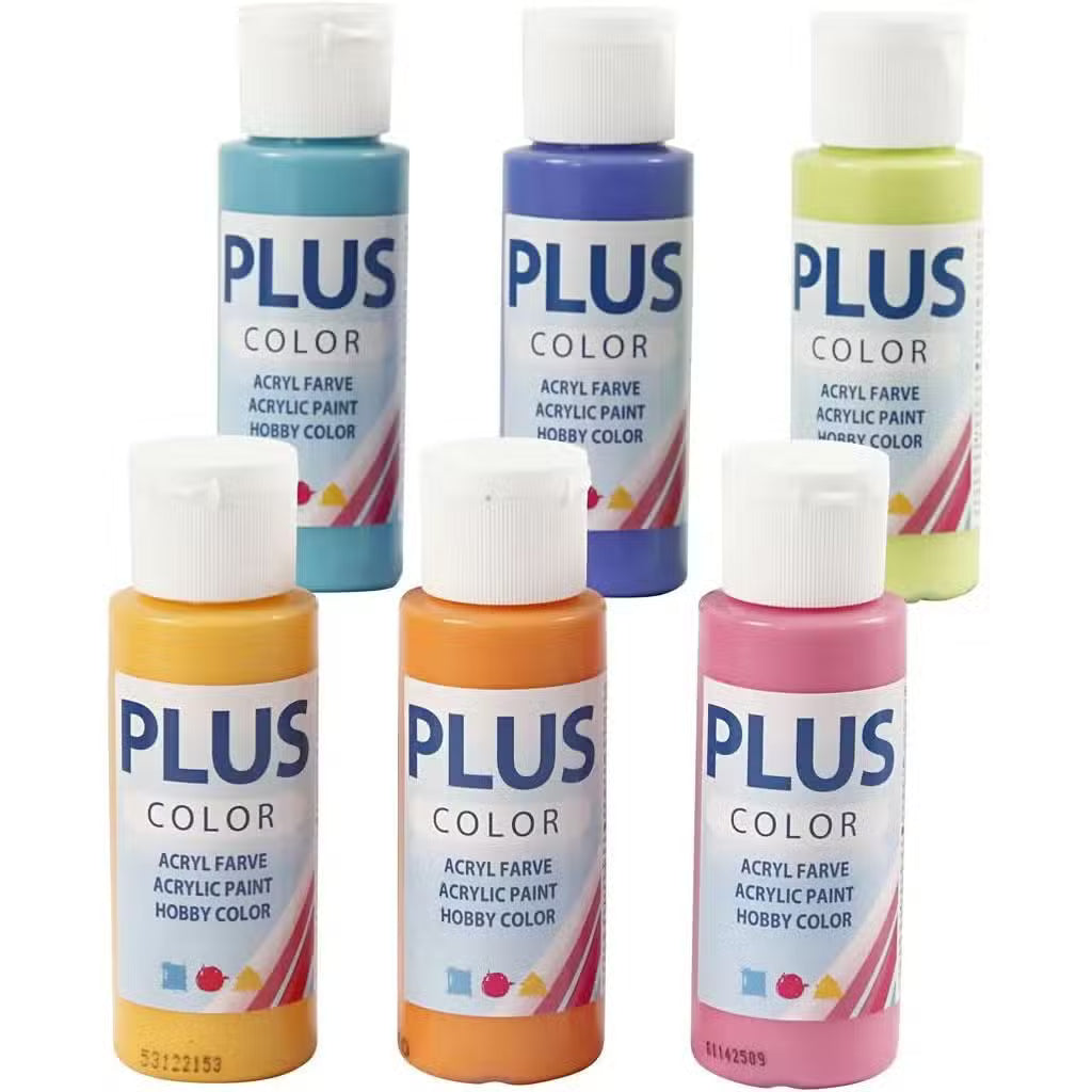 Plus Color Hobbymaling Stærke Farver Pak
