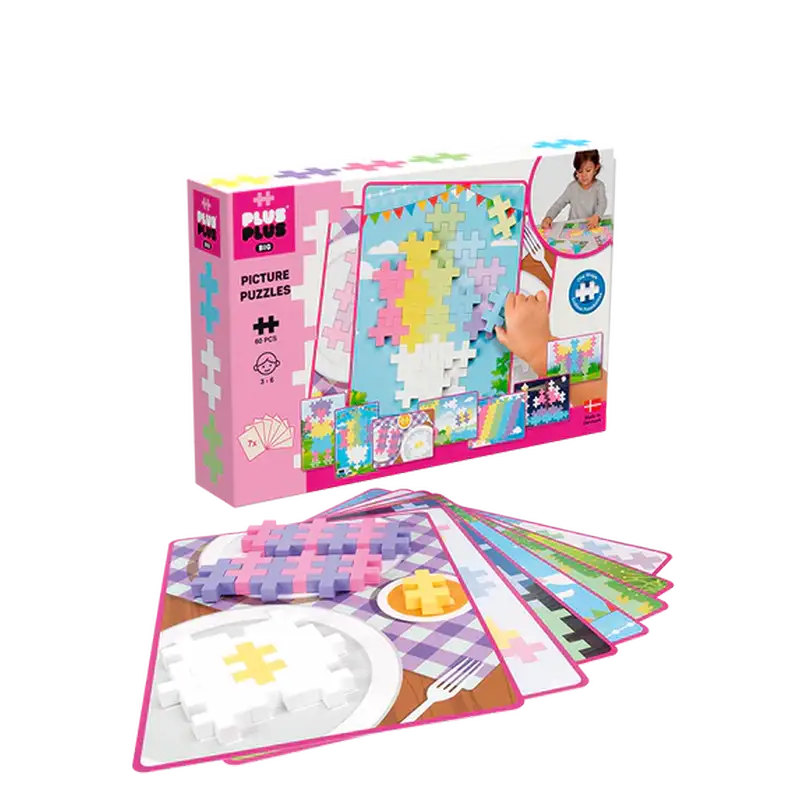 Plus-plus Big Picture Puzzle Pastel 60 Pcs