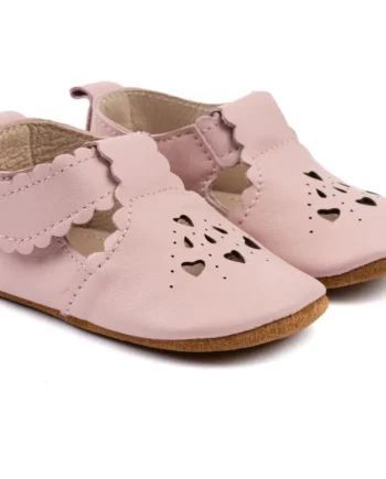 Prewalker Læder Sandal Hjerte Adobe Rose 24-36 Mdr