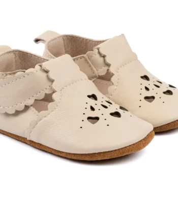 Prewalker Læder Sandal Hjerte White Swan 36-48 Mdr