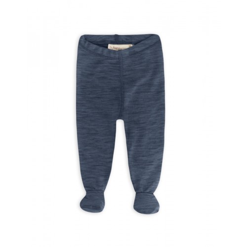 Retro Sparkebuks Med Fod Til Baby    100  økologisk Merino Uld Navy Melange 56
