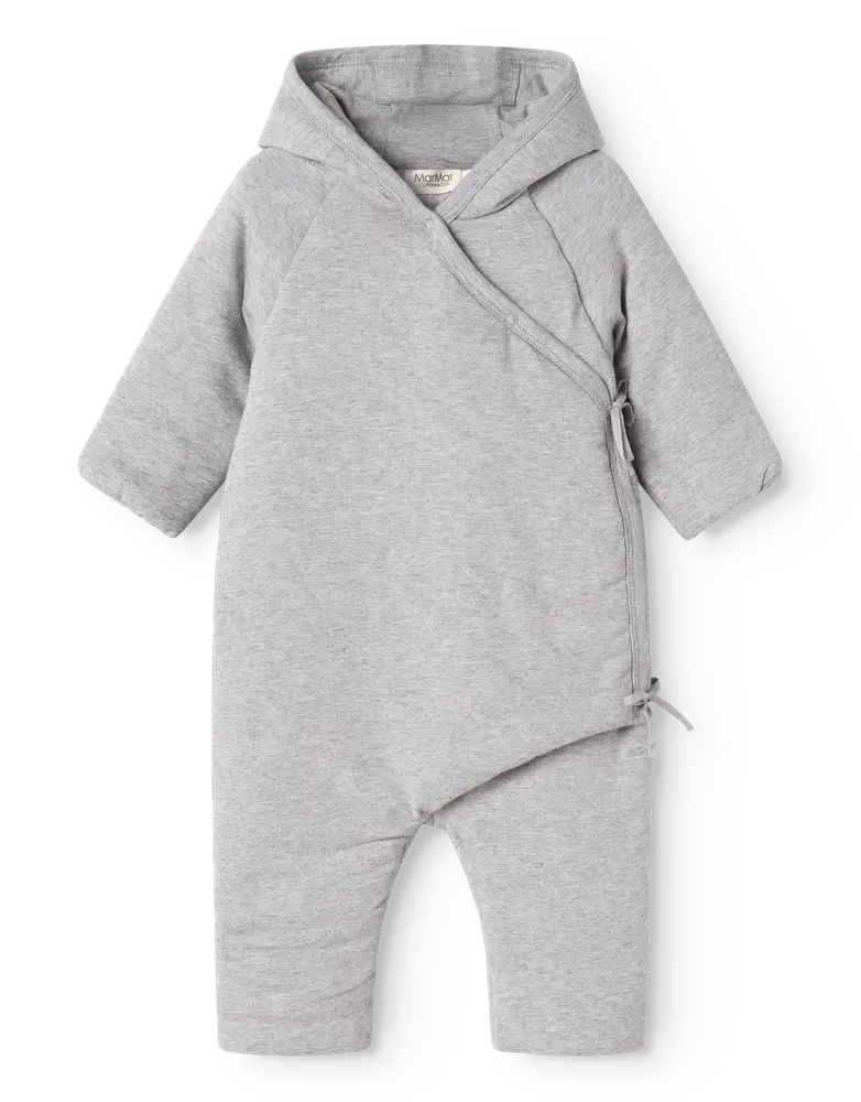 Rex Vatteret Baby Heldragt Light Grey Melange 68-74