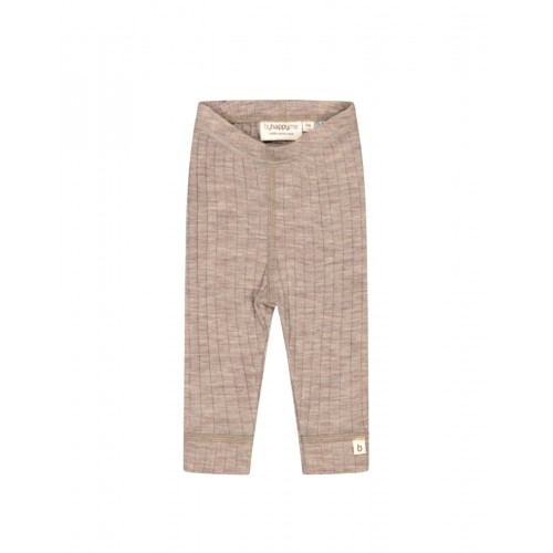 Rib Leggings 100 Merino Uld Oeko-texâ Beige Melange 56