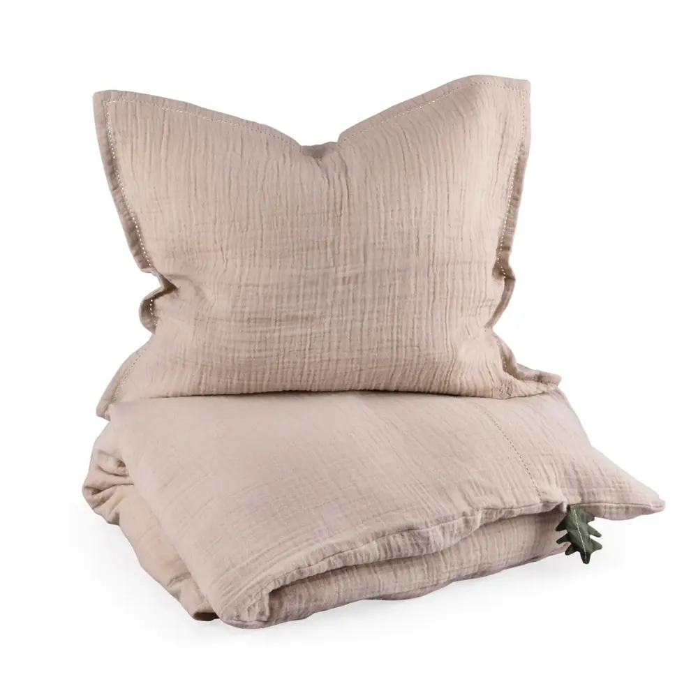Sebra Baby Sengetøj Musselin Seabreeze Beige