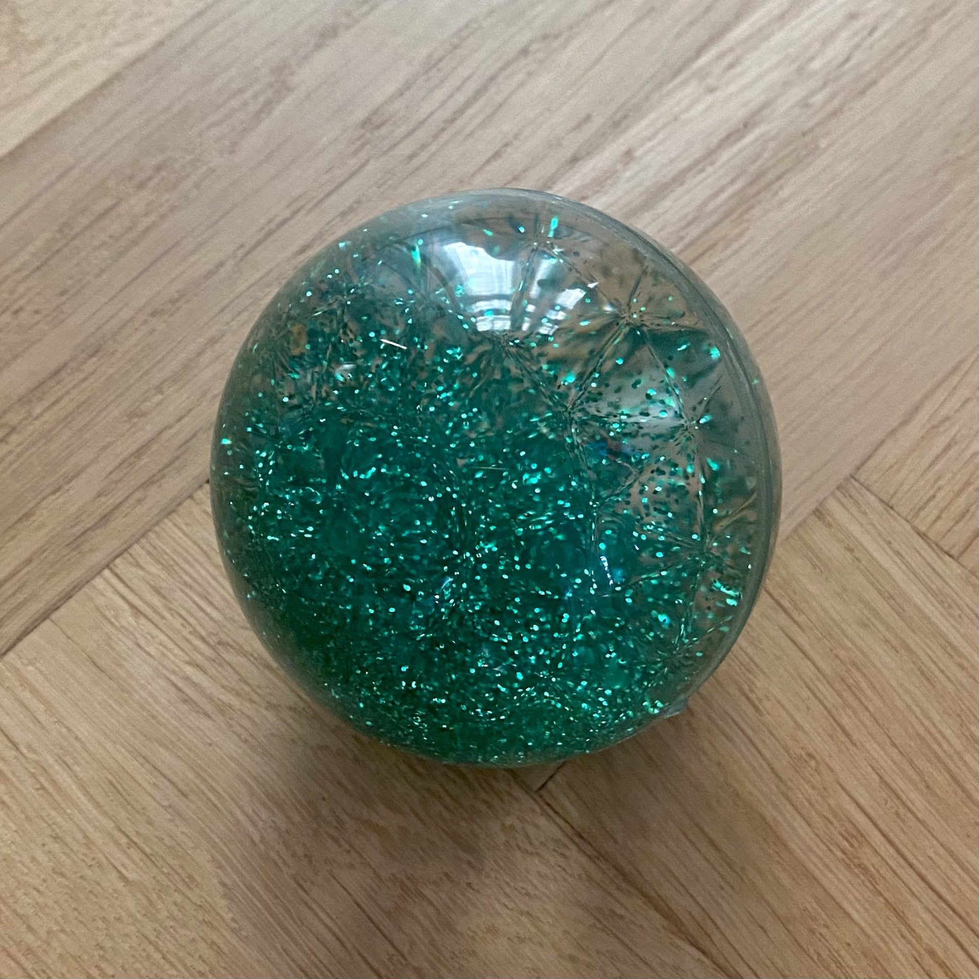 Sensorisk Glitterbold   Stk  Grøn