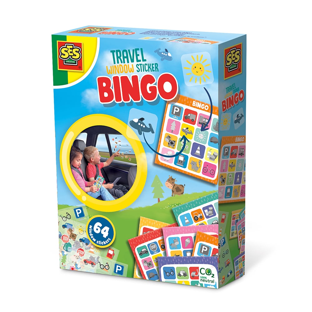 Ses Creative Bilbingo Med Klistermærker Til Ruden