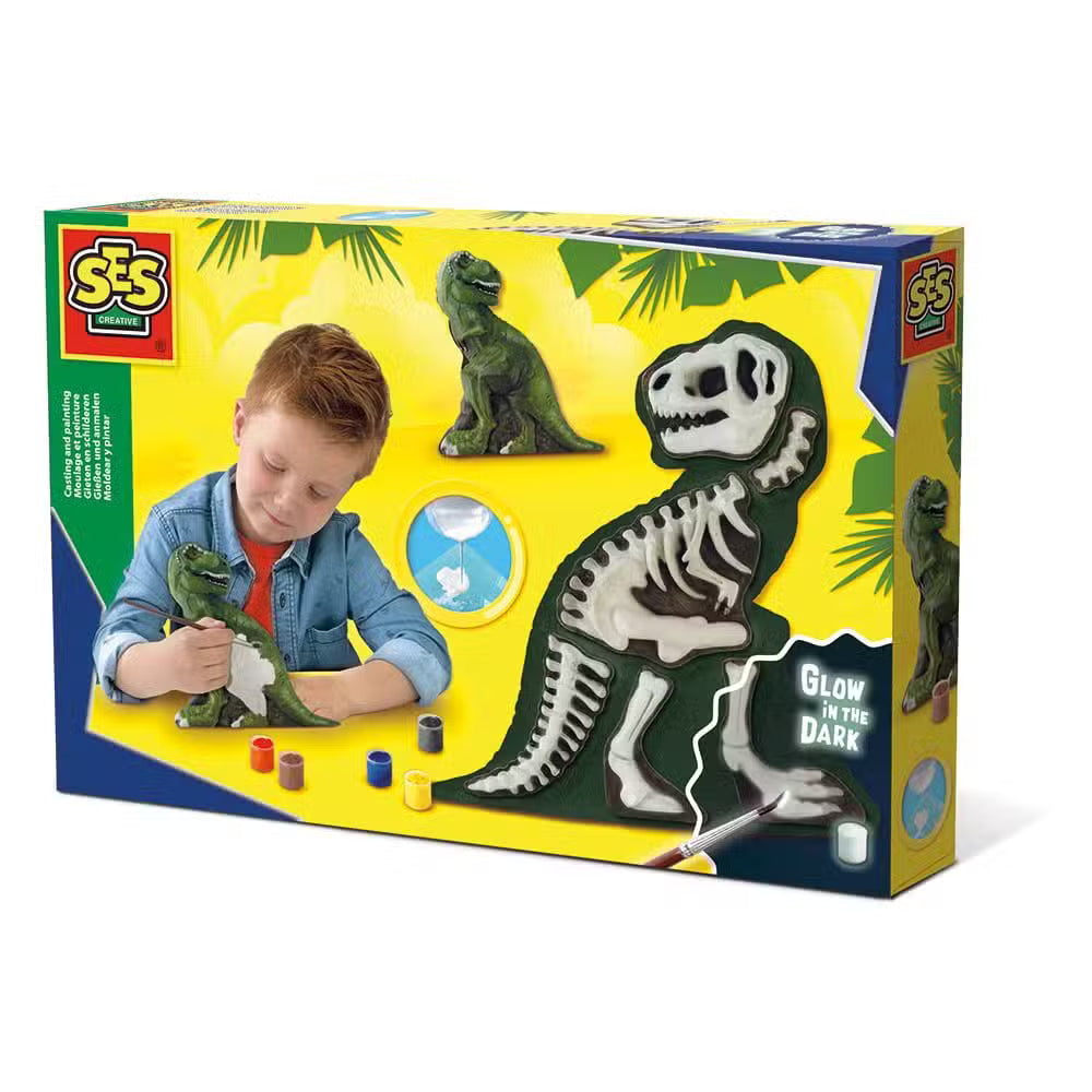 Ses Creative Støb Og Mal Dinosaur Skelet