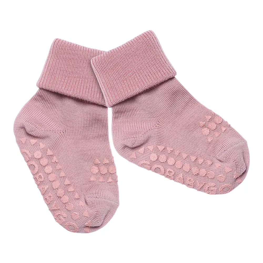 Skridsikre Strømper  Merino Uld Rose Blush 23 26