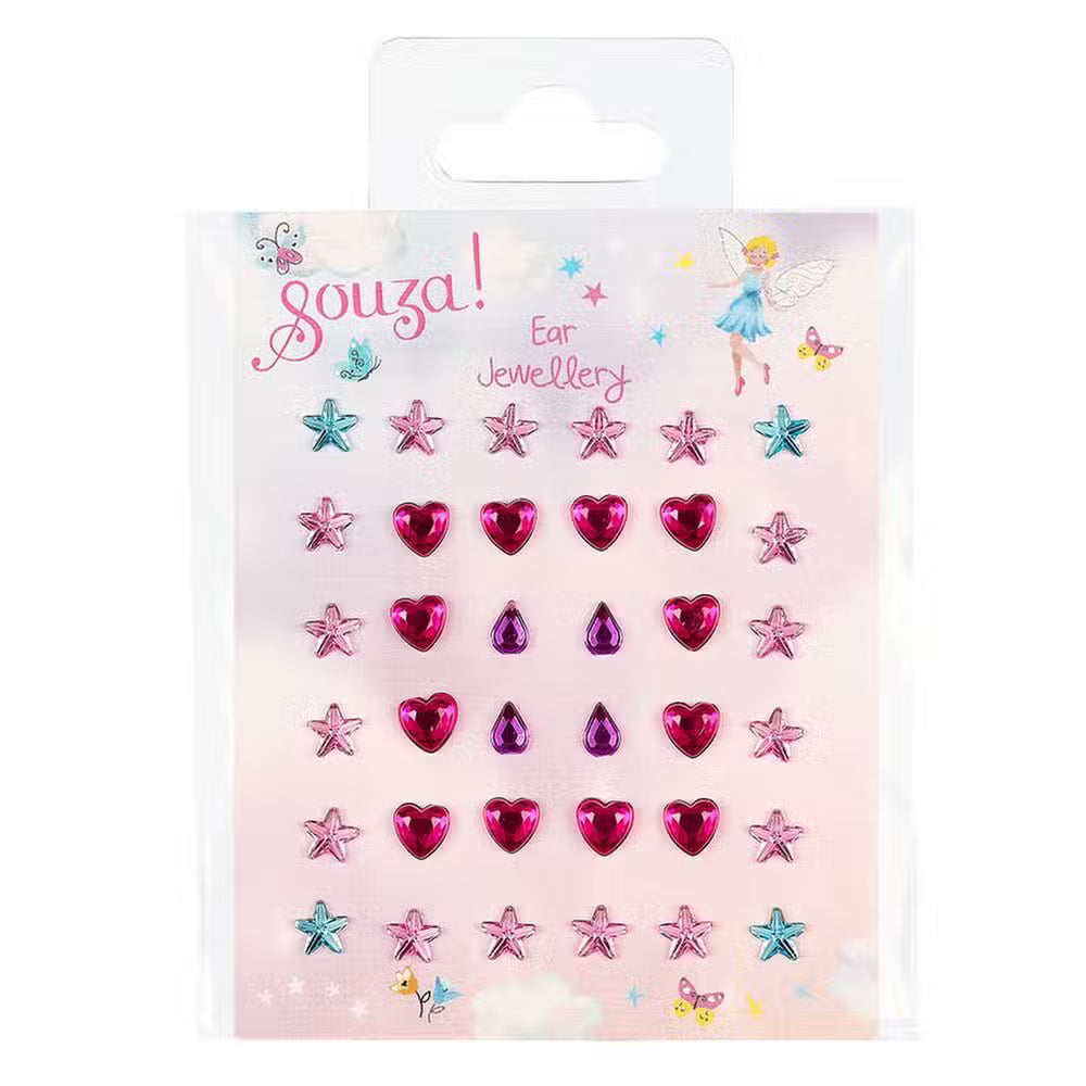 Souza øreringe Stickers Fe Blå 19 Par