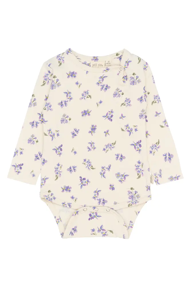 Star Langærmet Body Eggnog Viola 74 Cm