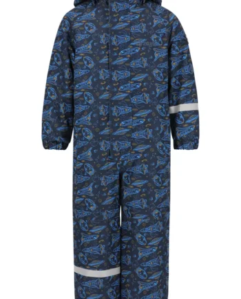 Tower Printet Flyverdragt  -pro 10000 Navy 104-110