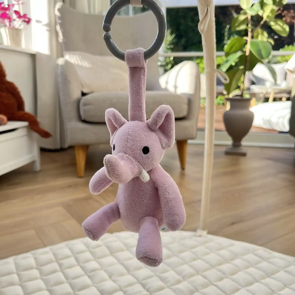 økologisk Ophæng Lyselilla Elefant