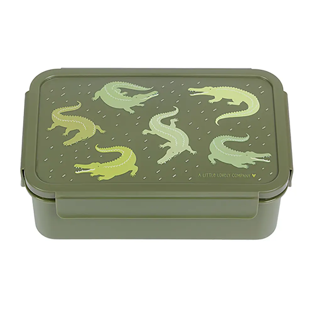Little Lovely Company Bento Lunch Box Crocodiles