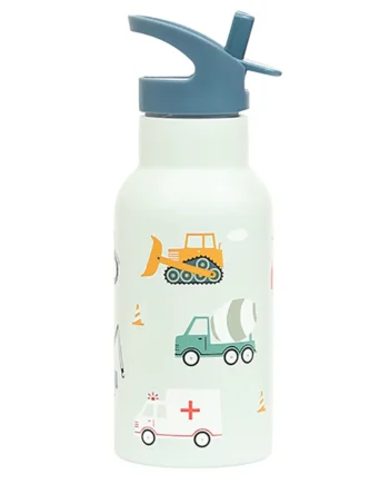 Little Lovely Company Stainless Steel Drink Bottle Vehicles