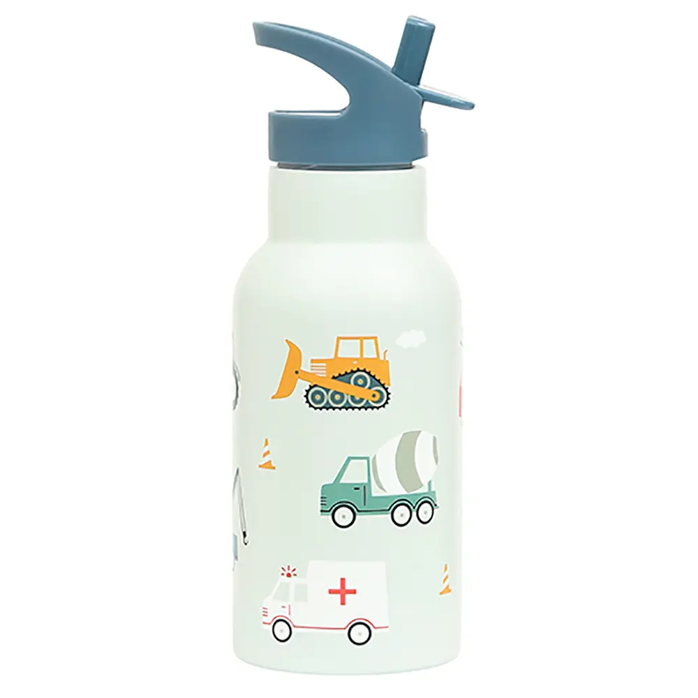Little Lovely Company Stainless Steel Drink Bottle Vehicles