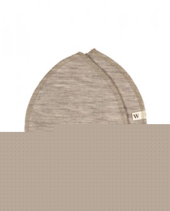 Ammeindlæg   100  økologisk Merino Uld    Sæt  Oeko-texâ  Beige Melange Medium  Ca  15 Cm   Diameter