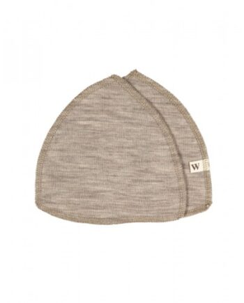 Ammeindlæg   100  økologisk Merino Uld    Sæt  Oeko-texâ  Beige Melange Medium  Ca  15 Cm   Diameter