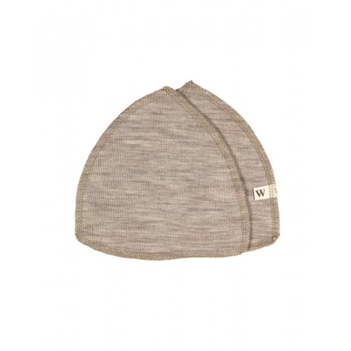 Ammeindlæg 100 økologisk Merino Uld Sæt Oeko-texâ Beige Melange Medium Ca 15 Cm Diameter