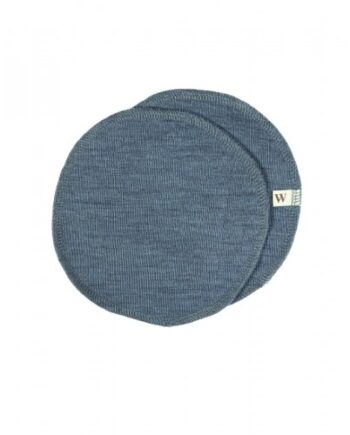 Ammeindlæg   100  økologisk Merino Uld    Sæt  Oeko-texâ  Blue Melange Medium  Ca  15 Cm   Diameter