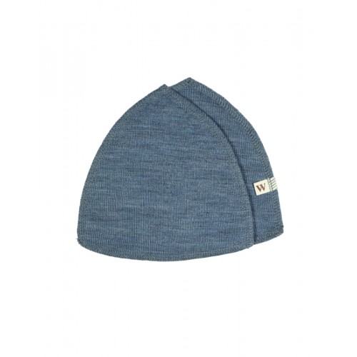 Ammeindlæg 100 økologisk Merino Uld Sæt Oeko-texâ Blue Melange Medium Ca 15 Cm Diameter