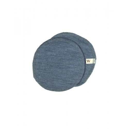 Ammeindlæg 100 økologisk Merino Uld Sæt Oeko-texâ Blue Melange Small Ca 12 Cm Diameter