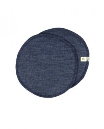 Ammeindlæg   100  økologisk Merino Uld    Sæt  Oeko-texâ  Navy-blue Medium  Ca  15 Cm   Diameter